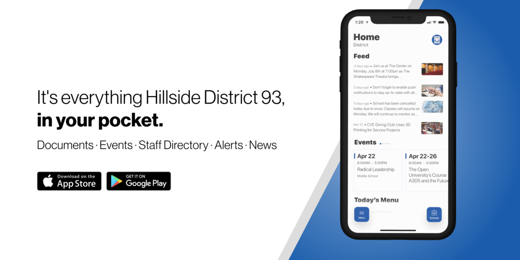 It's everything Hillside District 93, in your pocket