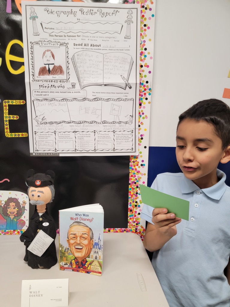 4th Grade Living History Biography Projects 